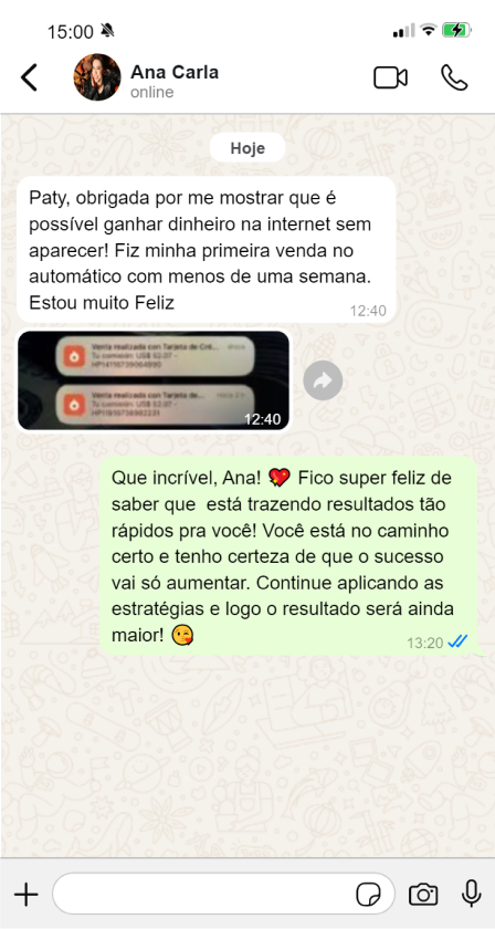 Depoimento 01 - Ana Carla Whats