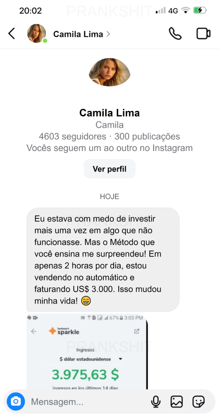 Depoimento 05 - Camila Lima- Whats
