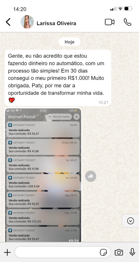 Depoimento 08 - Larissa Oliveira - Whats